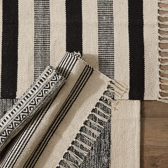 DII® Dobby Stripe Hand-Loomed Rug